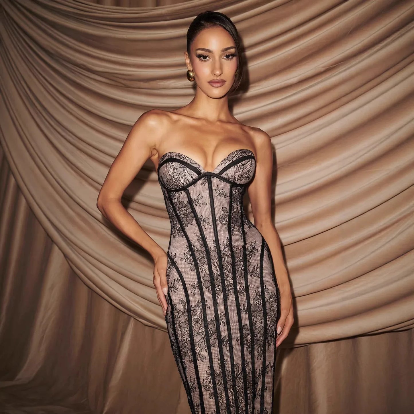 Reinassence long and short dress