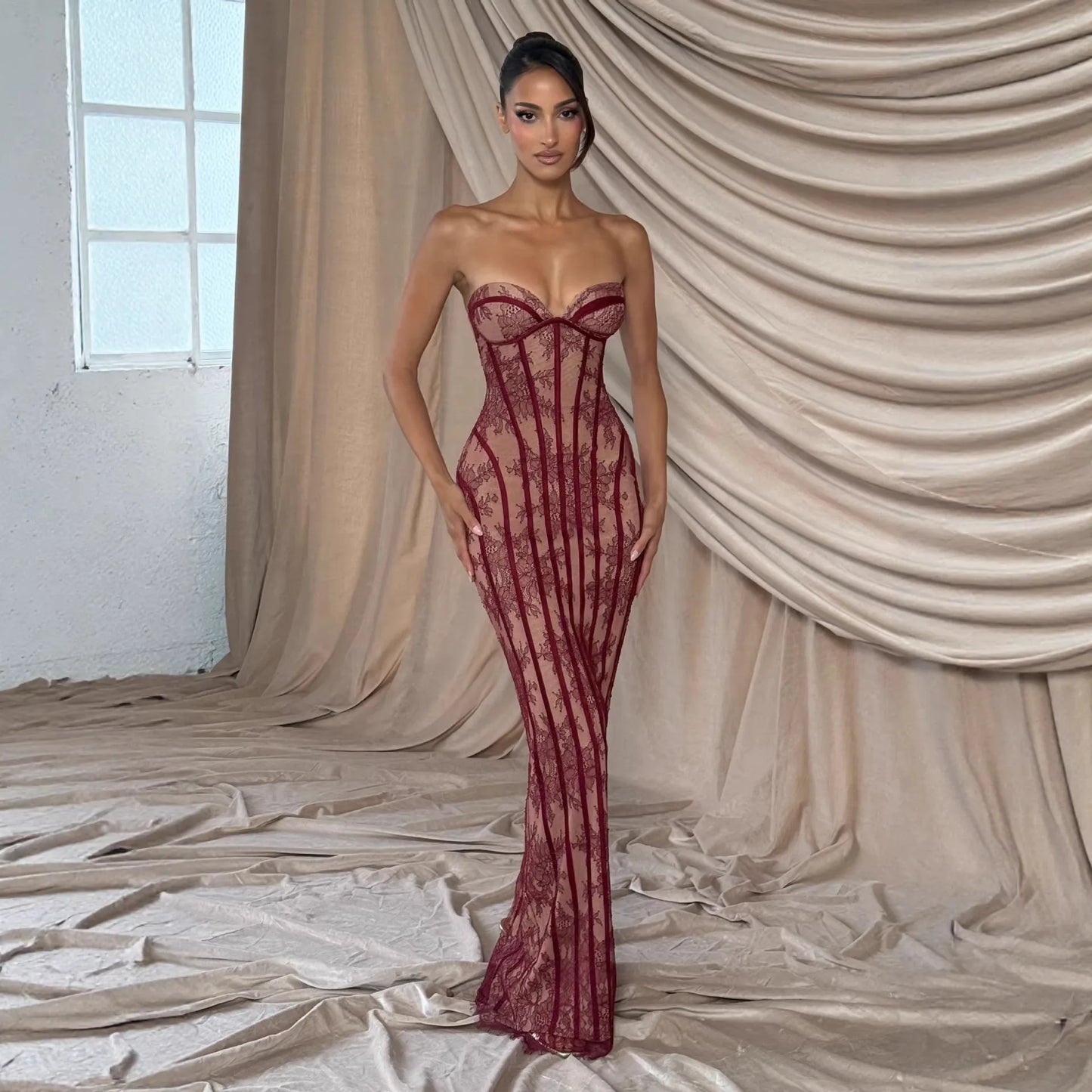Reinassence long and short dress