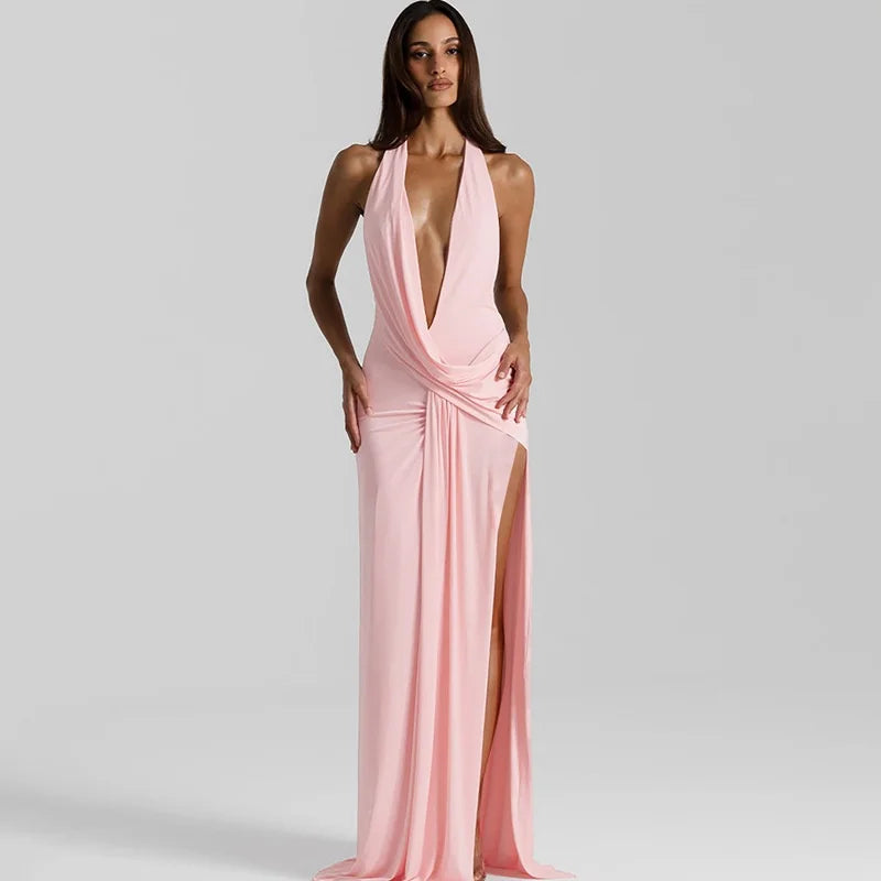 Penelopé Dress – Black / Yellow / Pink