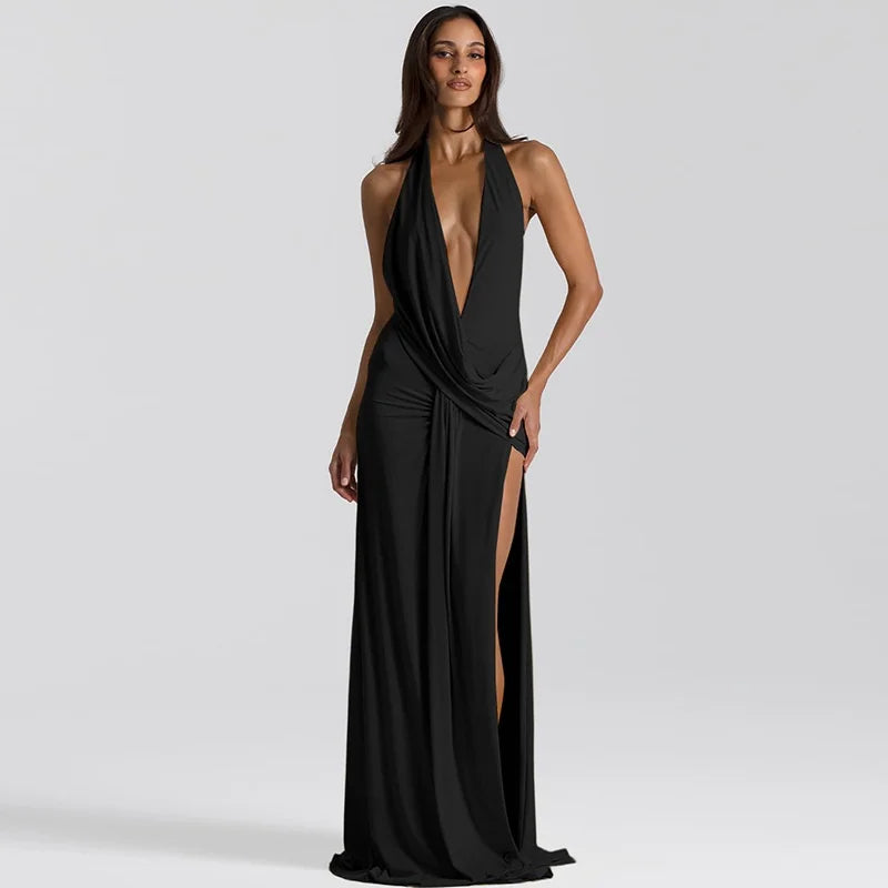 Penelopé Dress – Black / Yellow / Pink